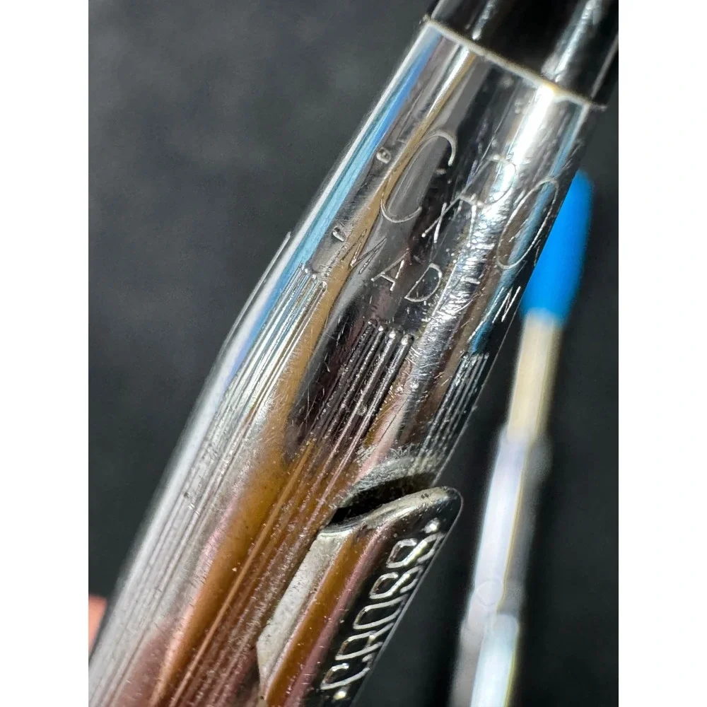 Vintage Cross Century Chrome Ballpoint Pen Made in USA Silver Twist needs refill